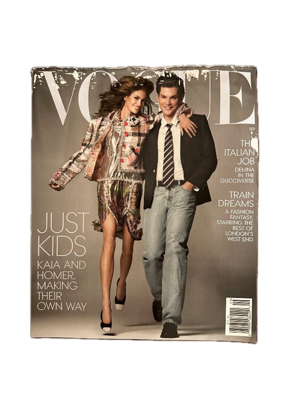 Vogue Magazine September 2026 Kaia Gerber and Homer Gere